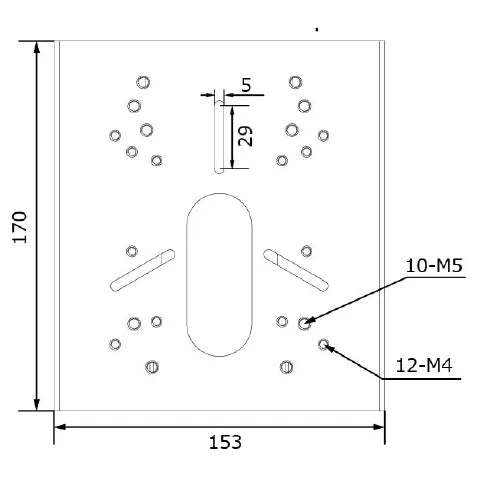 VH-A1 ポールマウント 寸法図