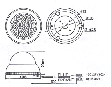 YIR-CA60/940 本体寸法図