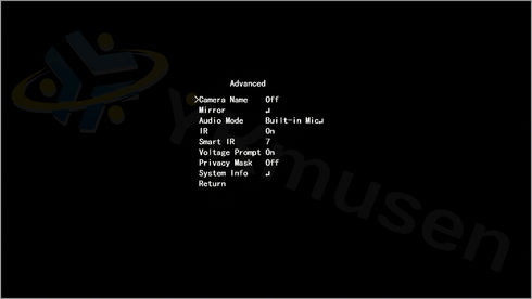 Dahuaカメラ OSD詳細画面