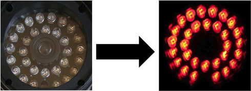 DC-027IR 疑似赤外線LED搭載防犯用バレット型ダミーカメラ 疑似赤外線LED搭載