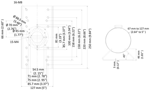 DS-1275ZJ-SUS 本体寸法図
