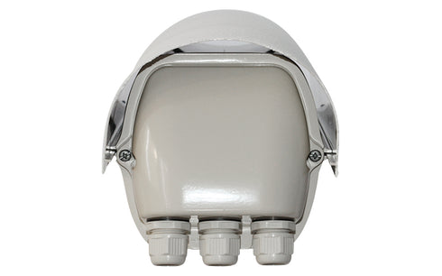 E110 ネットワークカメラ用屋外遮熱塗装ハウジングケース 本体背面