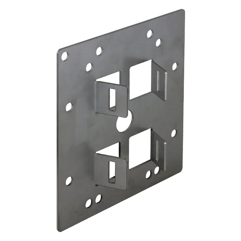 E120PP2-SUS ドームハウジング用ポール取付金具(ステンレスバンド用)側面