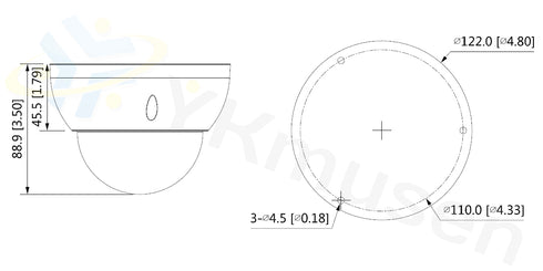 HAC-HDBW1500RN-Z-POC-2712-S2 外形寸法図