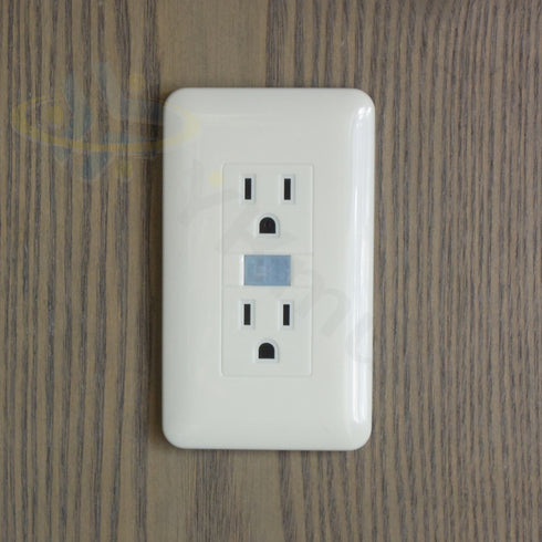 壁コンセント偽装人感PIRセンサー式フルHD自動録画カメラ HS-300FHD アイボリーカバー