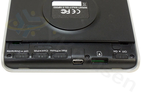 クロック偽装人感PIRセンサー式フルHD自動録画カメラ HS-400FHD microSDカードレコーダー操作部