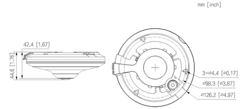 【IPC-EW5541N-AS】 5MP赤外線搭載フィッシュアイネットワークカメラ