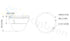 IPC-HDBW2231EP-S-0280B-S2-QH 2MP単焦点レンズ・IR搭載バンダルドームネットワークカメラ 本体寸法図