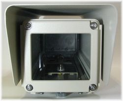 KS-2001 高防水性・堅牢型ボトムセパレートタイプカメラハウジング 本体前面