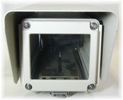 KS-3001 高防水性・堅牢型チルトアップタイプカメラハウジング 本体前面