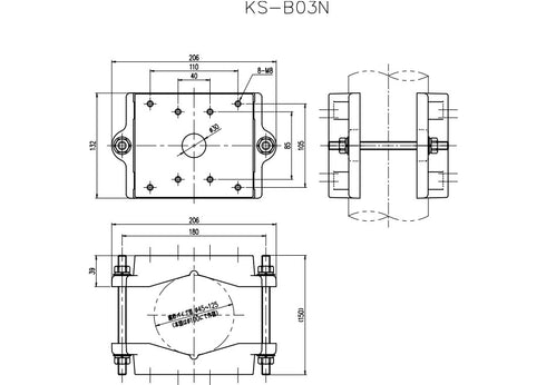 KS-B03N 本体寸法図