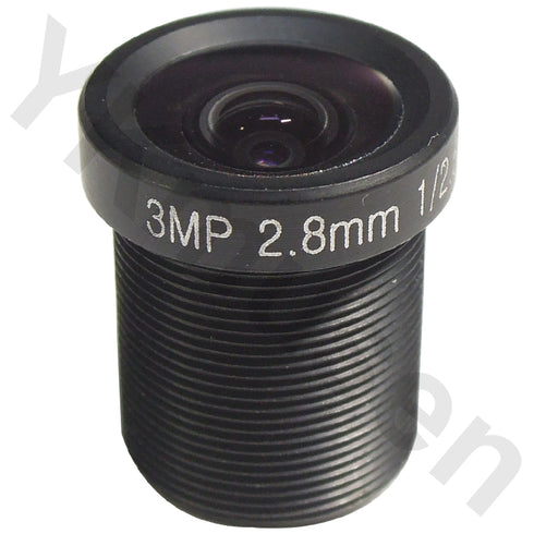 3メガピクセル対応f2.8mm広角ミニレンズ M12-3MP028IR