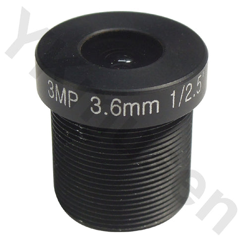 3メガピクセル対応f3.6mmミニレンズ M12-3MP036IR
