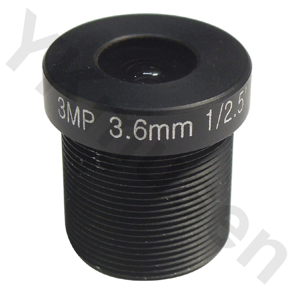 3メガピクセル対応f3.6mmミニレンズ M12-3MP036IR