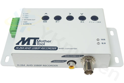 AHD/アナログカメラ専用フルハイビジョン対応SDカードレコーダー MT-SDR07AHD 操作パネル