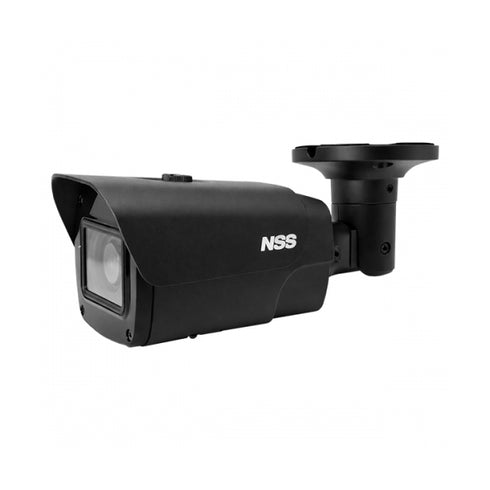 ワンケーブル(電源重畳方式)対応4MP AHD防水暗視電動バリフォーカルバレット型カメラ NAHD-942VPUM-4M-BK