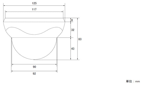 NSC-AHD930-4M 本体外形図
