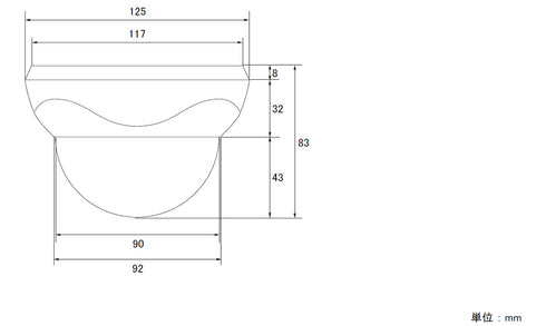 NSC-AHD932VPU-4M 外形寸法図