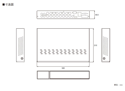 NSD3016AHD 本体寸法図