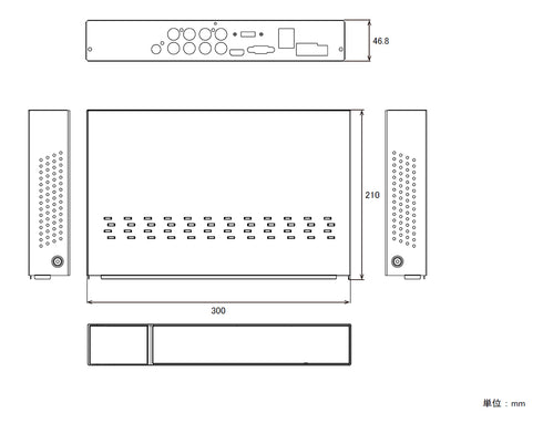 NSD5004AHD-H 本体寸法図