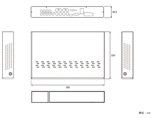 NSD5008AHD-H 本体寸法図