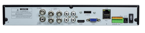H.265 2MP 4chスタンドアローン AHD DVR NSD5104AHD 本体背面