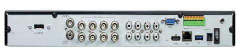 H.265 2MP 8chスタンドアローン AHD DVR NSD5108AHD 本体背面