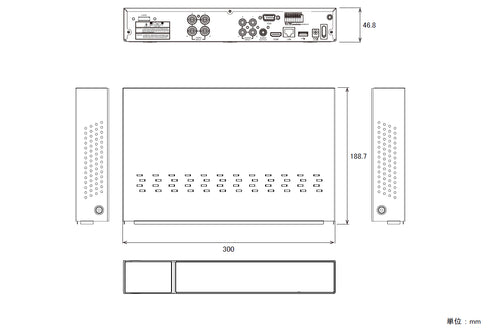NSD7004AHD-H 本体寸法図