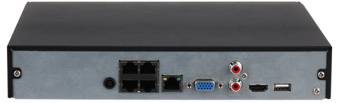 NVR4104HS-P-EI Wizsense PoE内蔵4K対応4ch AIネットワークビデオレコーダー 本体背面