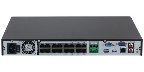 PoE内蔵4K対応16chネットワークビデオレコーダー NVR4216-16P-4KS3 本体背面