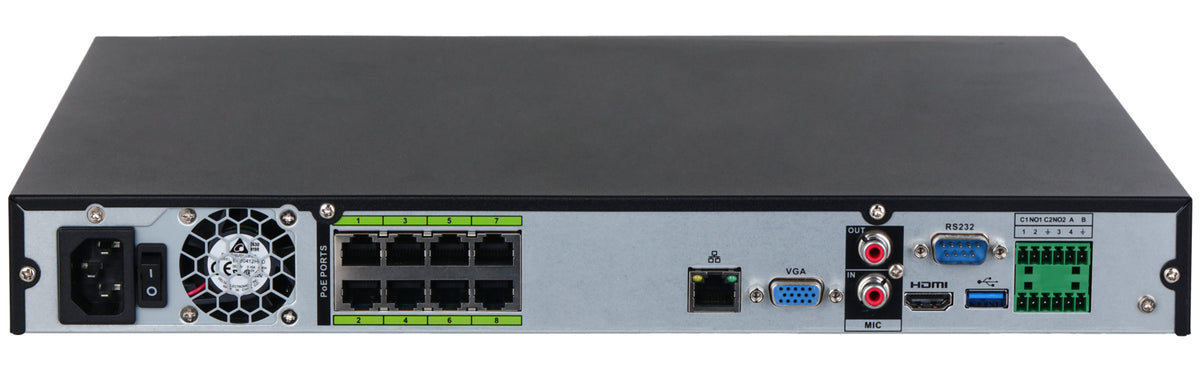NVR5208-8P-EI】 Wizsense PoE内蔵4K対応8ch AIネットワーク