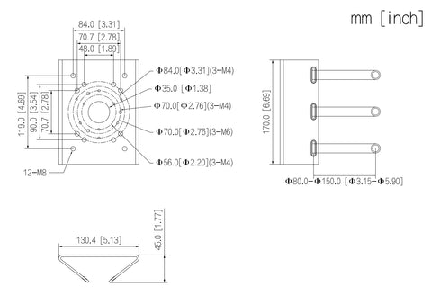 PFA150 本体寸法図