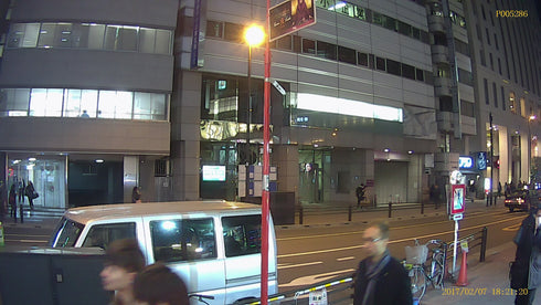 RE-17IP Wi-Fi/IP機能搭載フルHDデジタルクロック型自動録画カメラ 夜間静止画撮影画像