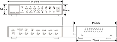 RYK-9017 本体寸法図
