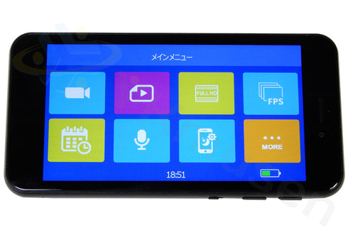Wi-Fi機能搭載スマートフォン型フルHDデジタルビデオカメラ SPX-1000W タッチパネル液晶を搭載