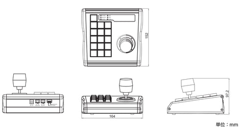 TH-ZCT02 本体寸法図
