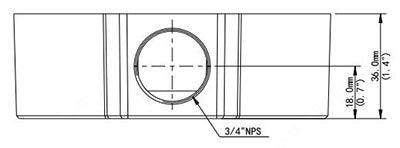 TR-JB03-G-IN ジャンクションボックス 外形寸法図