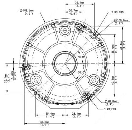 TR-JB03-G-IN ジャンクションボックス 外形寸法図