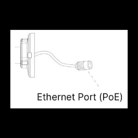 2MP屋外対応バンダルプルーフミニバレットネットワークカメラ 入出力端子