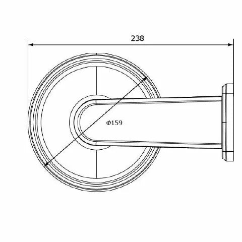 VH-A72 壁面取付マウント 本体寸法図