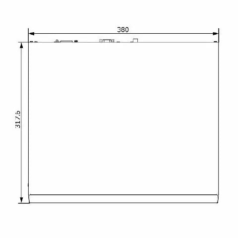 VPX-N5008-PE 8CH 4K H.265対応 PoE NVR 本体寸法図