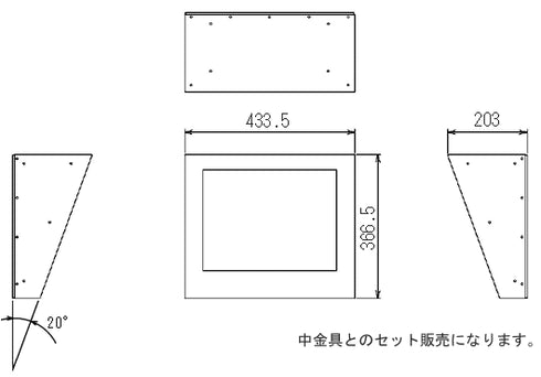 WALLCAB-173OD 本体寸法図