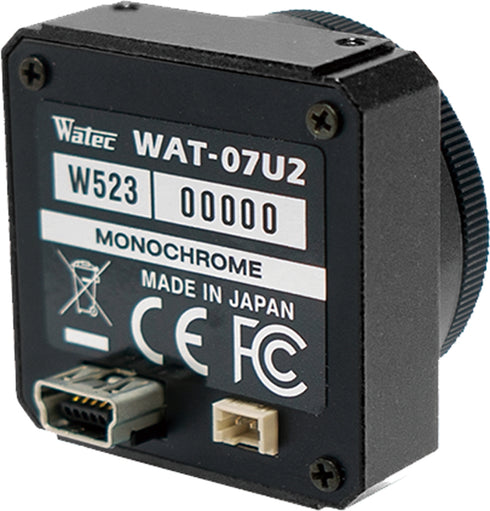 小型USB2.0フルHDモノクロカメラ WAT-07U2 本体背面