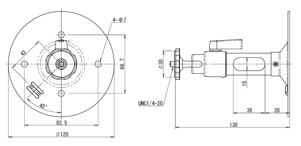 WH-31】アルミ製フィクサー – 秋葉原の防犯カメラ・監視カメラ専門店