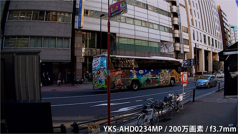 YKS-AHD0234MP 200万画素AHDコインサイズ超小型ピンホールカメラ 屋外撮影画像
