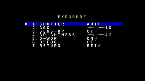 YKS-AHD2150B OSDによる機能設定に対応