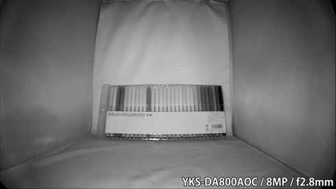 YKS-DA800AOC 4in1マルチフォーマット対応800万画素AOC対応赤外線搭載屋外設置対応ドーム型防犯カメラ 屋内低照度白黒撮影画像