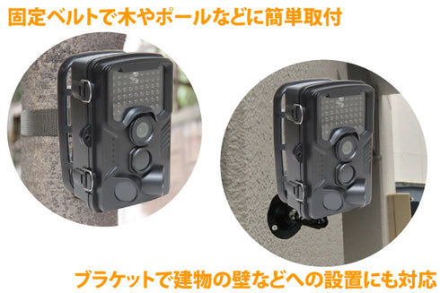 YKS-HT800H 固定ベルトとブラケットで様々な設置方法に対応