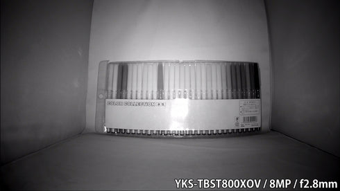 YKS-TBST800XOV 4in1マルチフォーマット対応800万画素AOC対応赤外線・手動バリフォーカルレンズ搭載屋外用防雨型防犯カメラ 低照度撮影画像