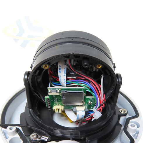 YKS-WF248DMW Wi-Fiダイレクト通信・SDカード録画対応超広角120度フルHDドーム型ネットワークカメラ SDカードスロット部分